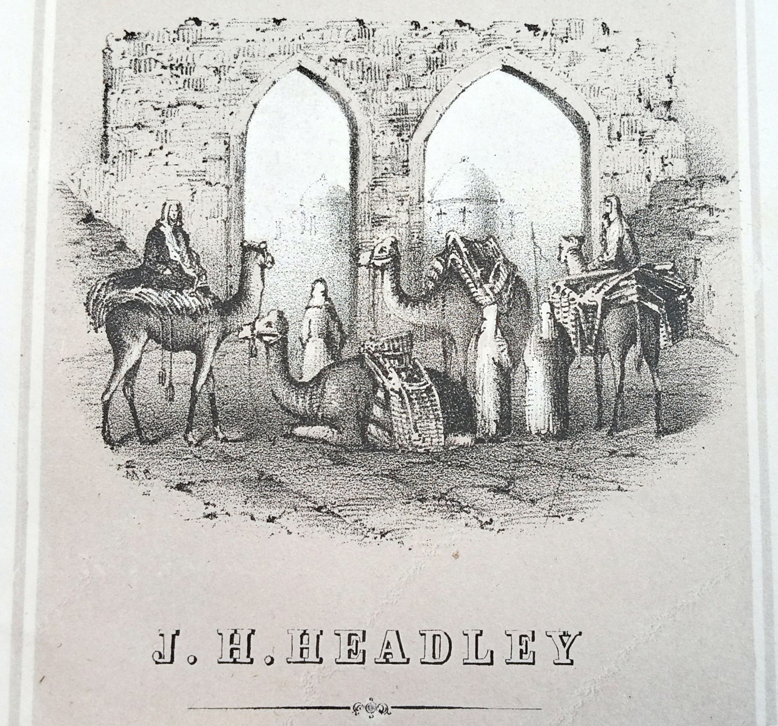 The Sacred Plains ~1856 Antique HC~ Headley Bible Geography Buffalo NY Illust