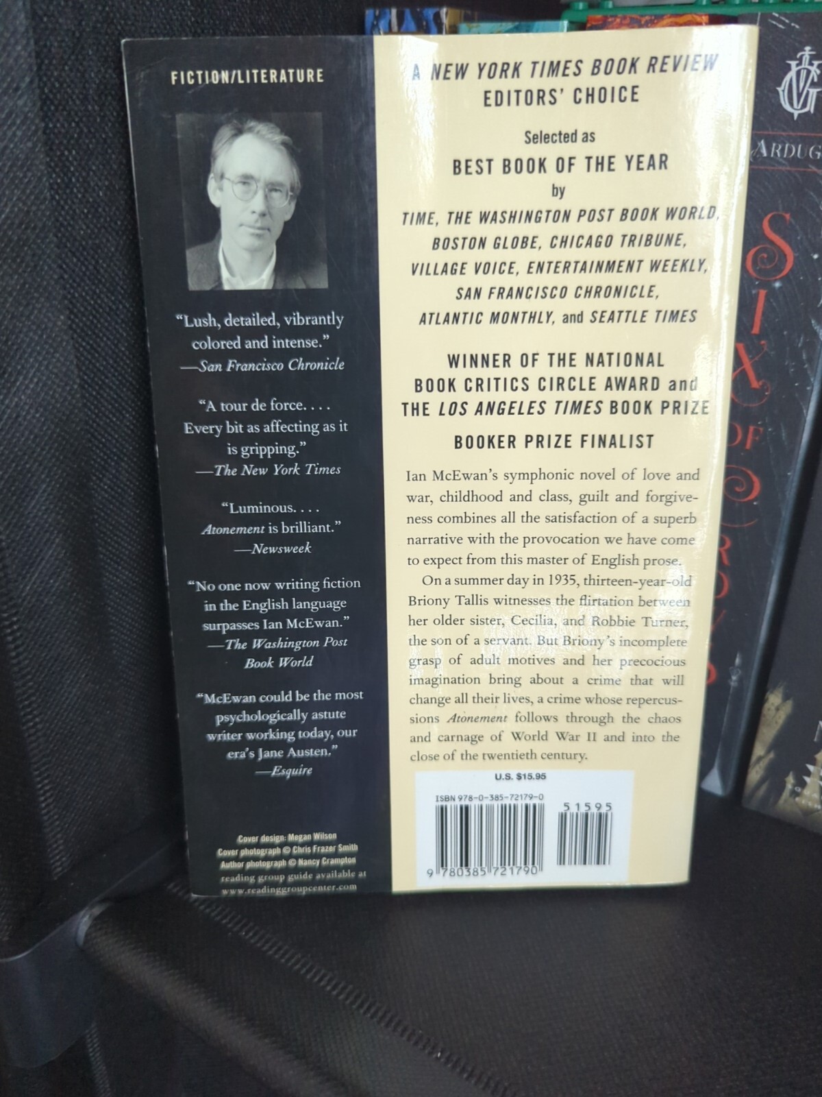 Atonement : A Novel by Ian McEwan (2003, Trade Paperback)