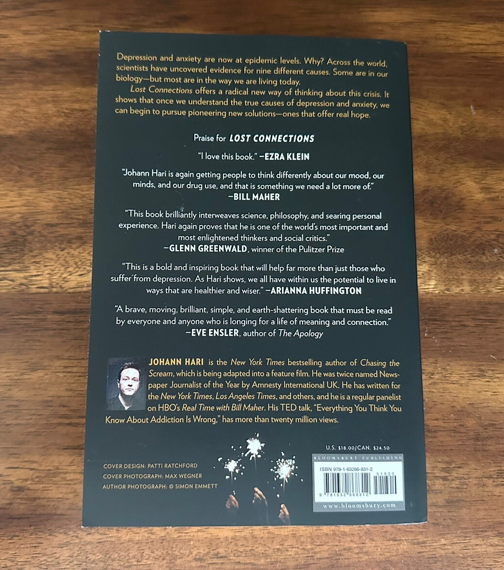 Lost Connections : Why You’re Depressed and How to Find Hope by Johann Hari