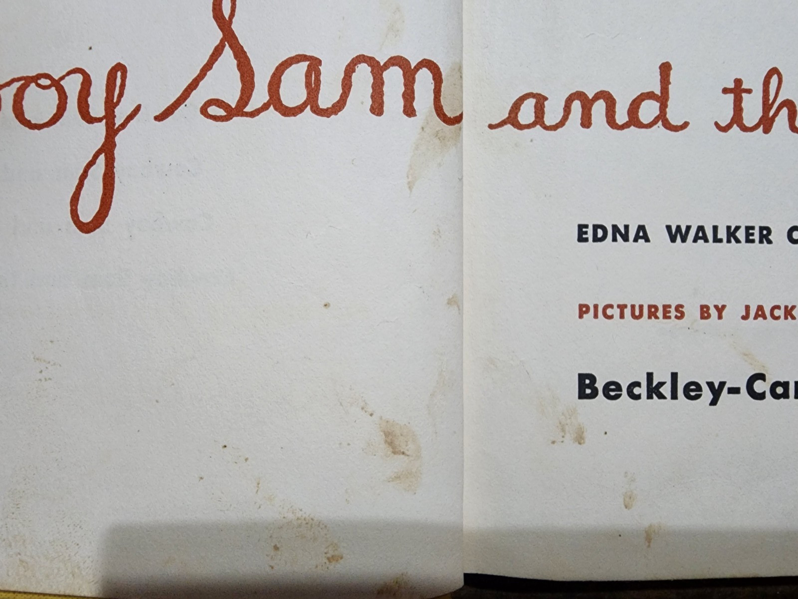 Cowboy Sam and the Fair by Edna Walker Chandler 1953 Hardcover