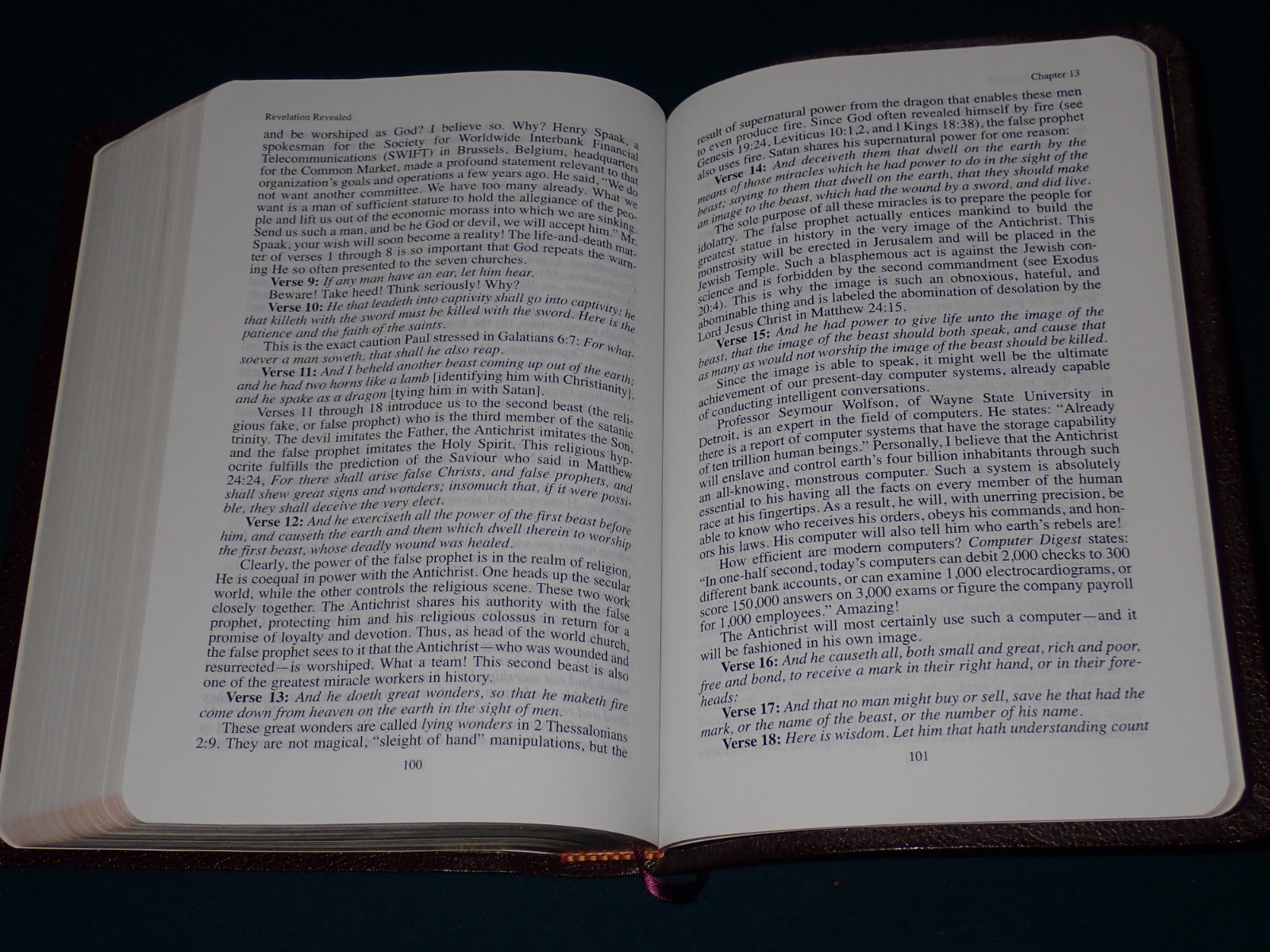 Jack Van Impe Prophecy Bible KJV 1999 Imitation Leather Red Letter Clean Pages