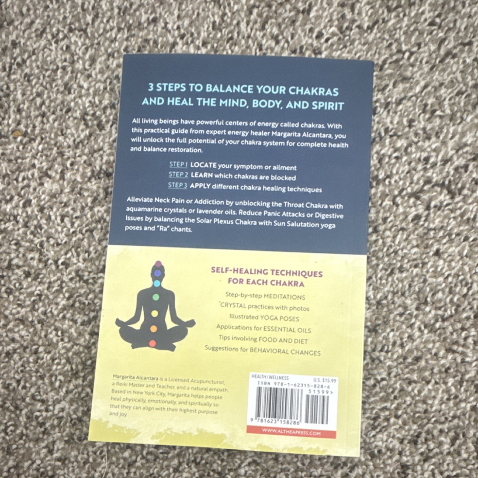 Chakra Healing by Margarita Alcantara Paperback Body Mind Spirit Guide Book