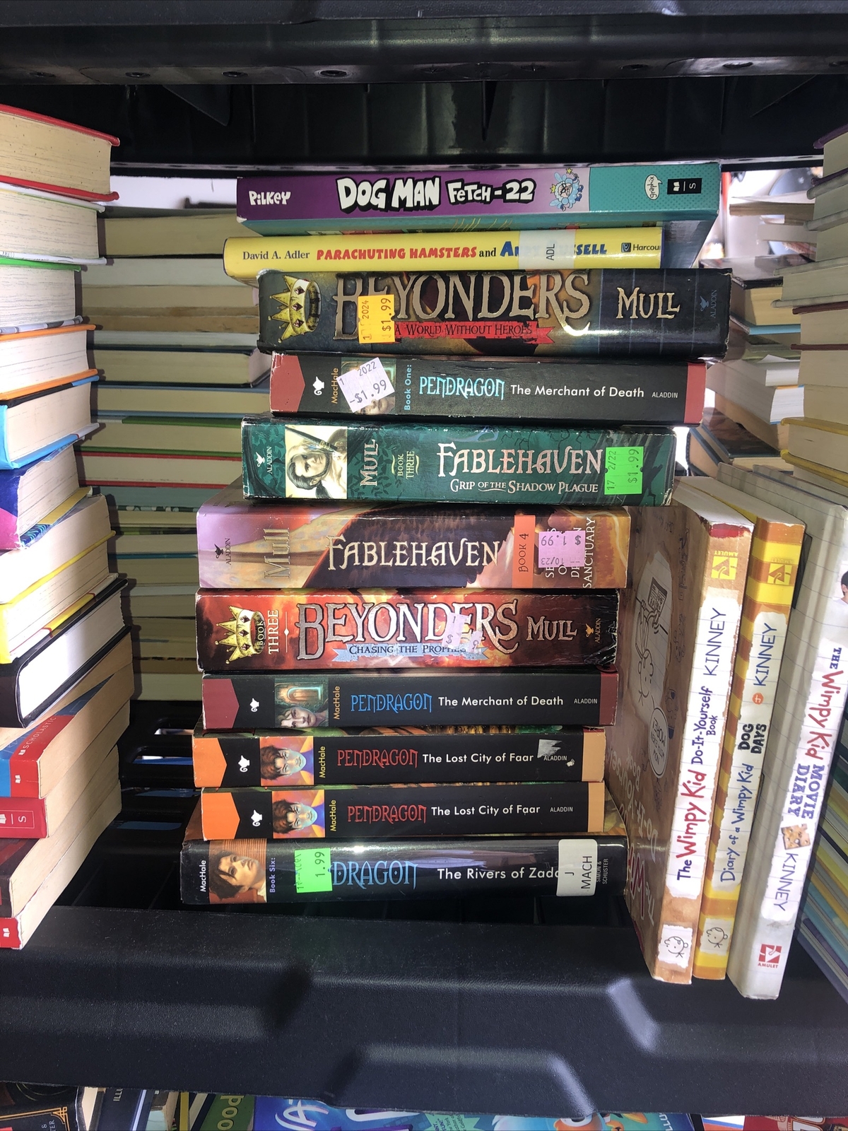 Middle School Children’s Book Lot Of 50 Assorted Ages 9 To 12 Very Good