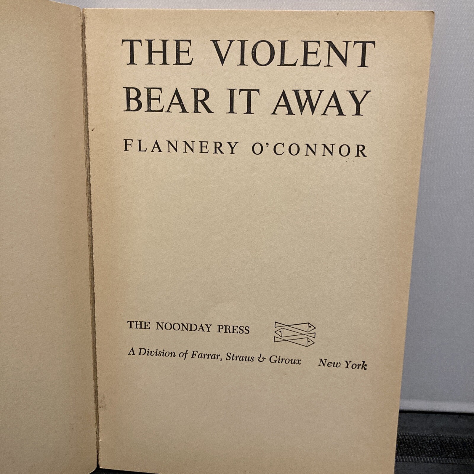The Violent Bear It Away (Paperback) 1970 by Flannery O’Connor 5th Printing