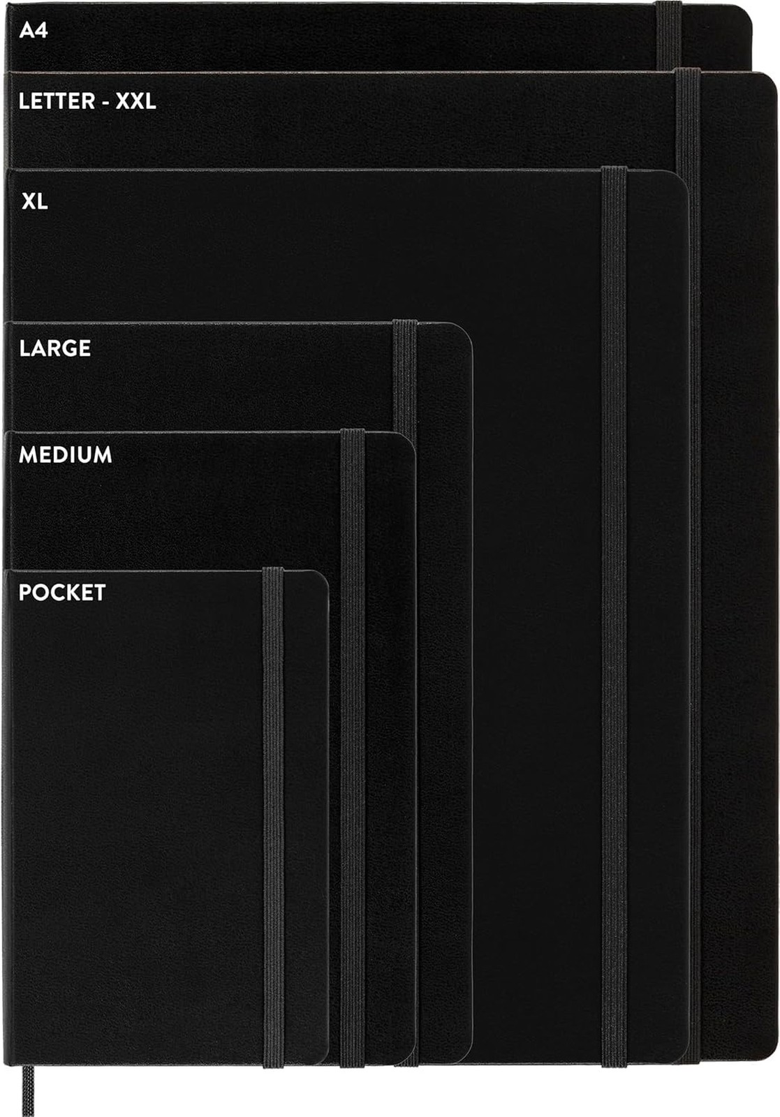 Moleskine Cahier Journals, Soft Cover, XL (7.5″ x 9.5″) Ruled/Lined, Black, 1…