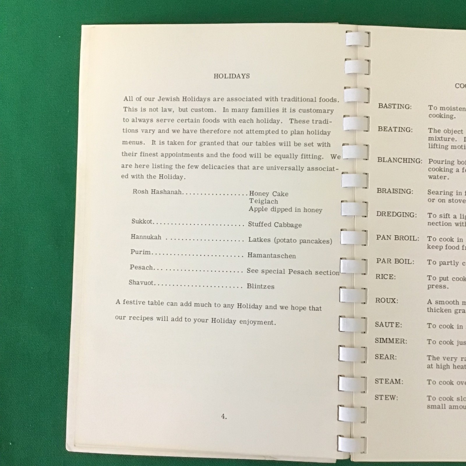 Chicago Illinois Anshe Emet Synagogue 1990s community Jewish Cookbook SEE INDEX