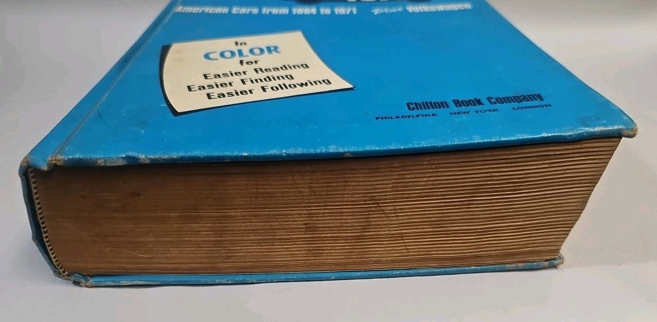 Chilton’s Auto Repair Manual 1971 American Cars 1964 to 1971 Hardcover Edition