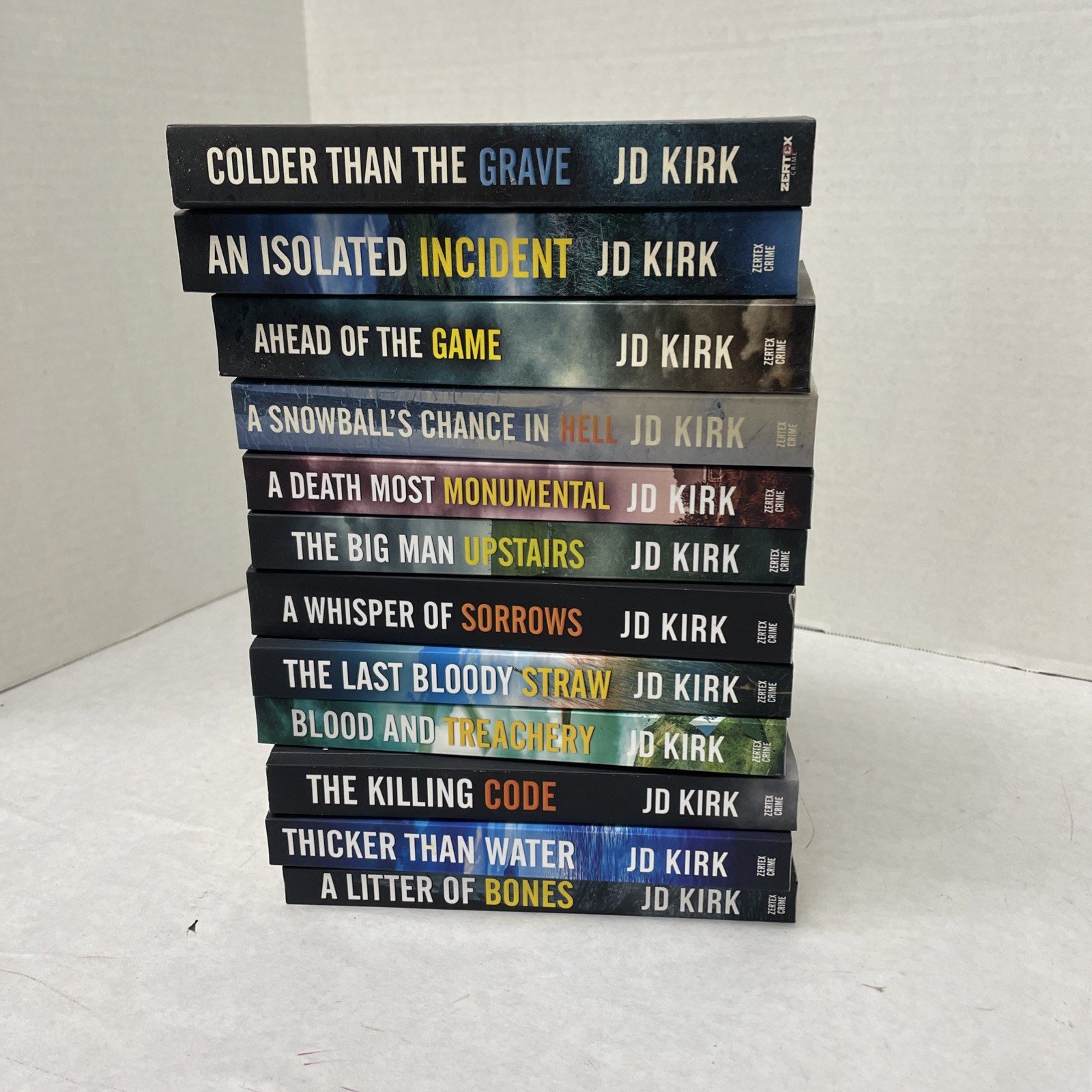 Jd Kirk First 12 of Dci Jack Logan Series (See Photos for Titles)