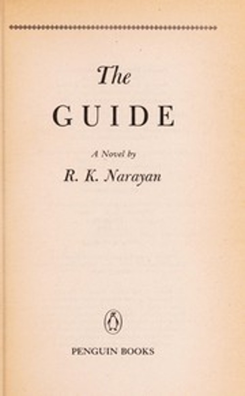 The Guide : A Novel Paperback R. K. Narayan