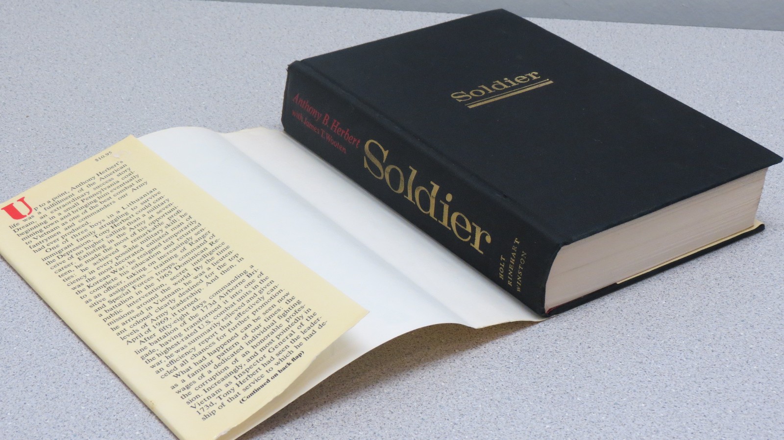 Soldier by James T. Wooten and Anthony B. Herbert (Hardcover) 1973 2nd printing
