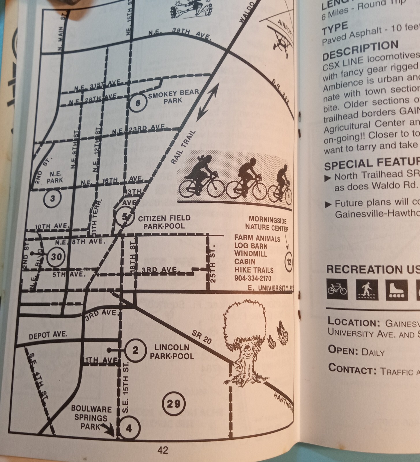 Florida Rail-Trail Bicycling Book. VGT 1994. Joan Scalpore. 84 Pages.