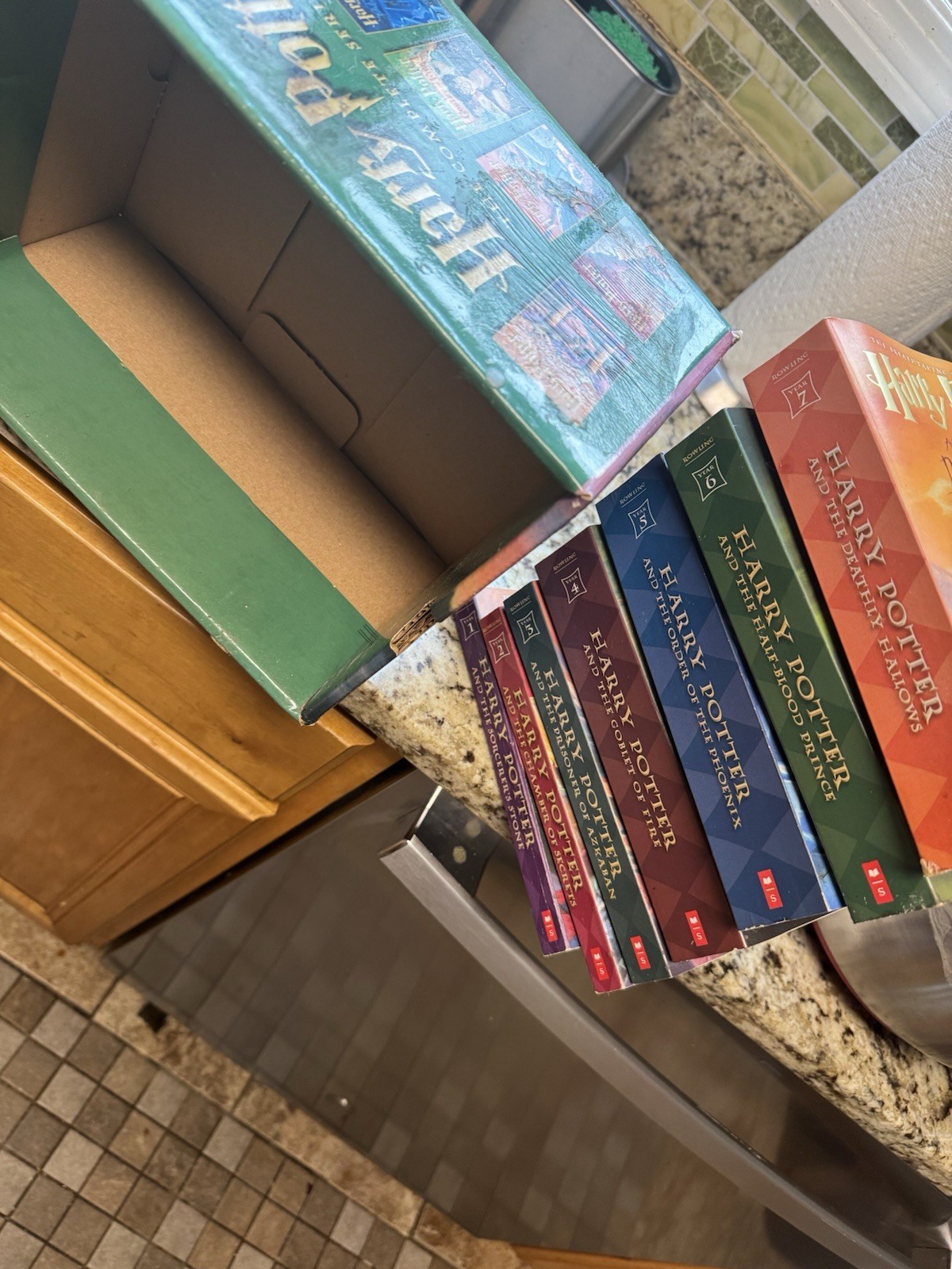 Harry Potter Paperback Boxset #1-7 by J. K. Rowling (2009, Hardcover)