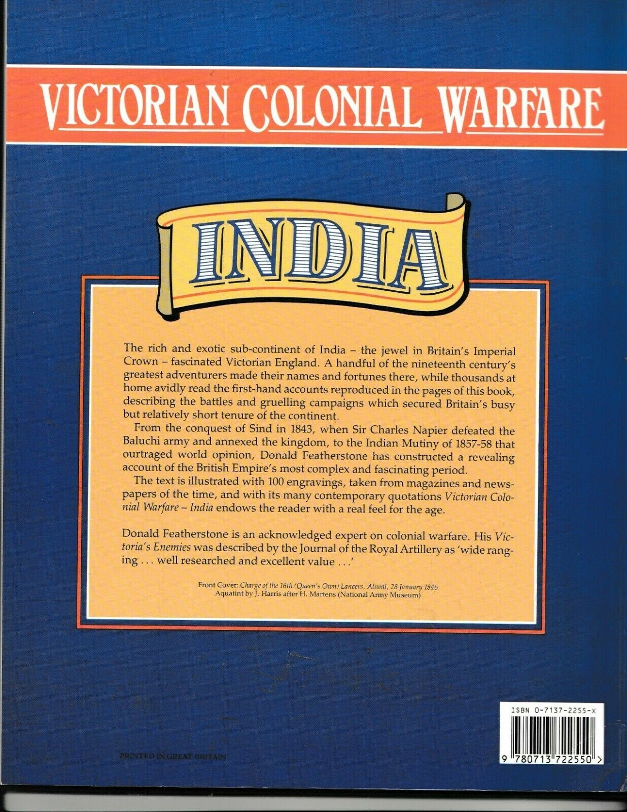 2 Books: Victorian Colonial Warfare, Africa & India, Donald Featherstone 1993