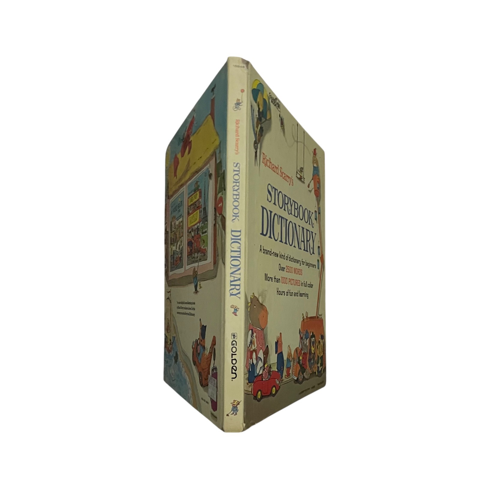 1966 Richard Scarry’s Storybook Dictionary HC Golden Book ~ Oversized 12×10.5in