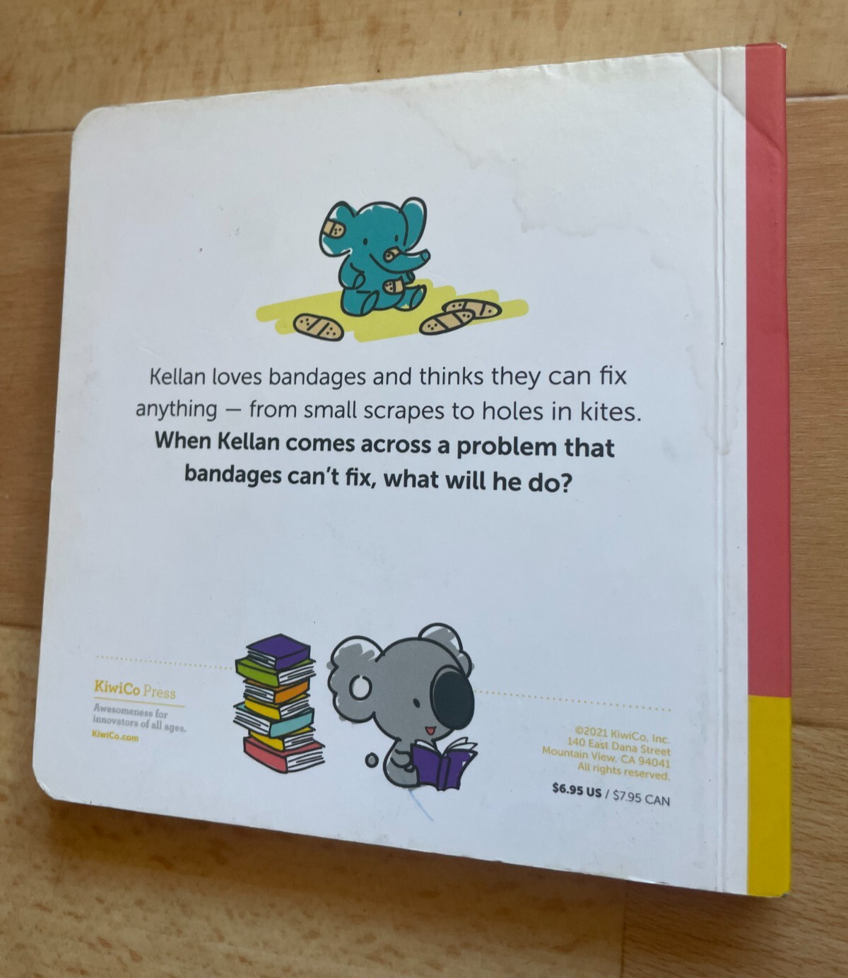 KELLAN TO THE RESCUE. BOARDED. KIWI CO. 2021 – 14 BY 14CM