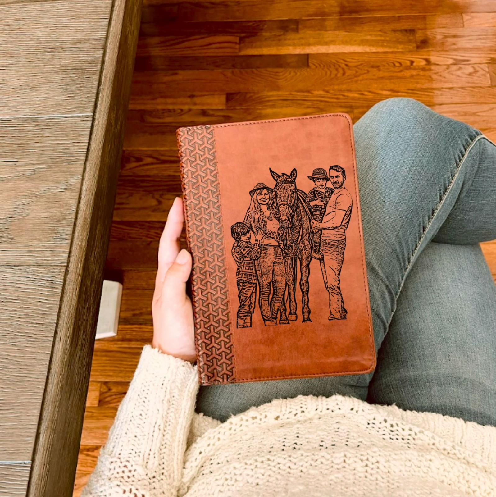 Personalized KJV Everyday Study Bible, Custom Photo Engraved, Christian Gifts