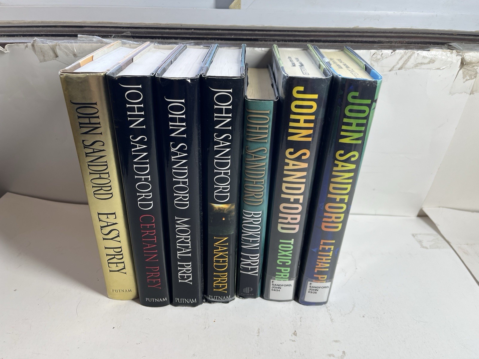 John Sandford PREY Series Lot 7 Hardcover Novels Lucas Davenport Books Detective