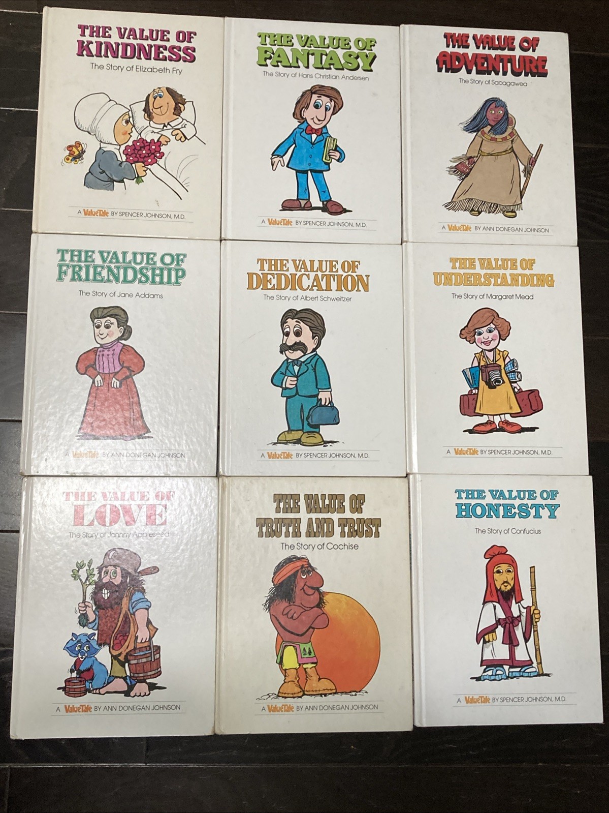 Value Tale Books 9 LOT Spencer Johnson MD Kids Books LOVE, HONESTY, KINDNESS LOT