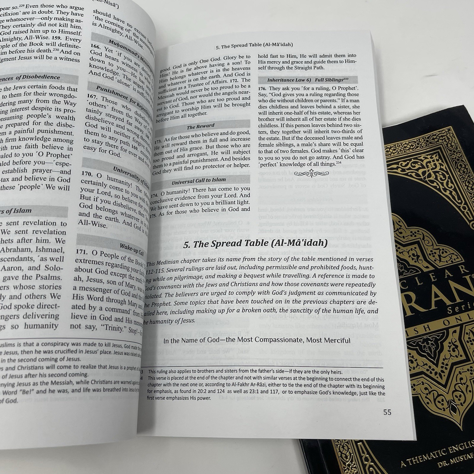 The Clear Quran Thematic English Translation Paperback 8.4″x 5.8” – 2 Copies