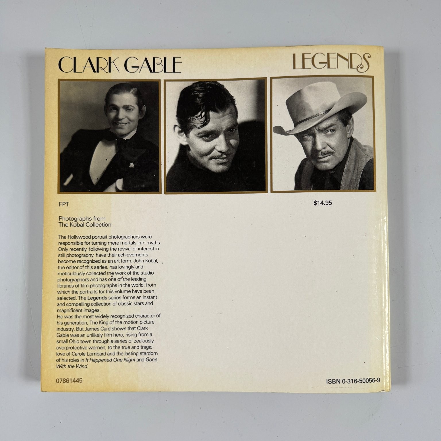 Legends Clark Gable 1986 First American Edition Vintage Paperback Little Brown