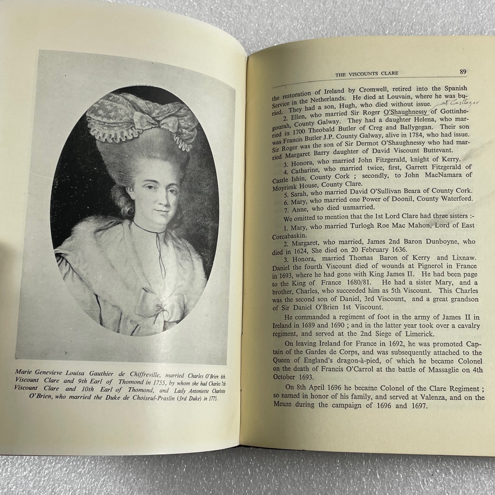 History of the O’BRIENS : from Brian Boroimhe A.D. 1000 to 1945 HCDJ illustrated