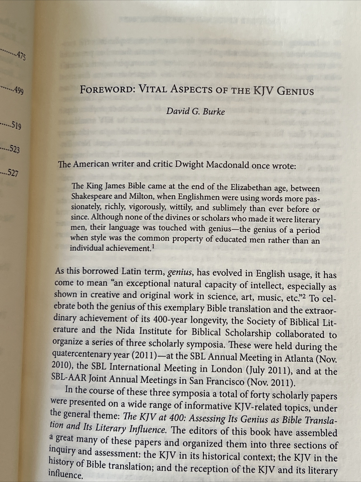 The King James Version at 400: Assessing Its Genius as Bible Translation 2013 HC