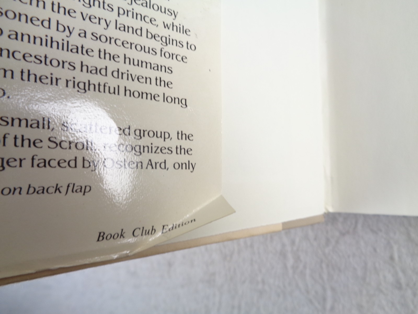 The Dragonbone Chair Tad Williams HC DJ 1988 Memory Sorrow and Thorn Book 1