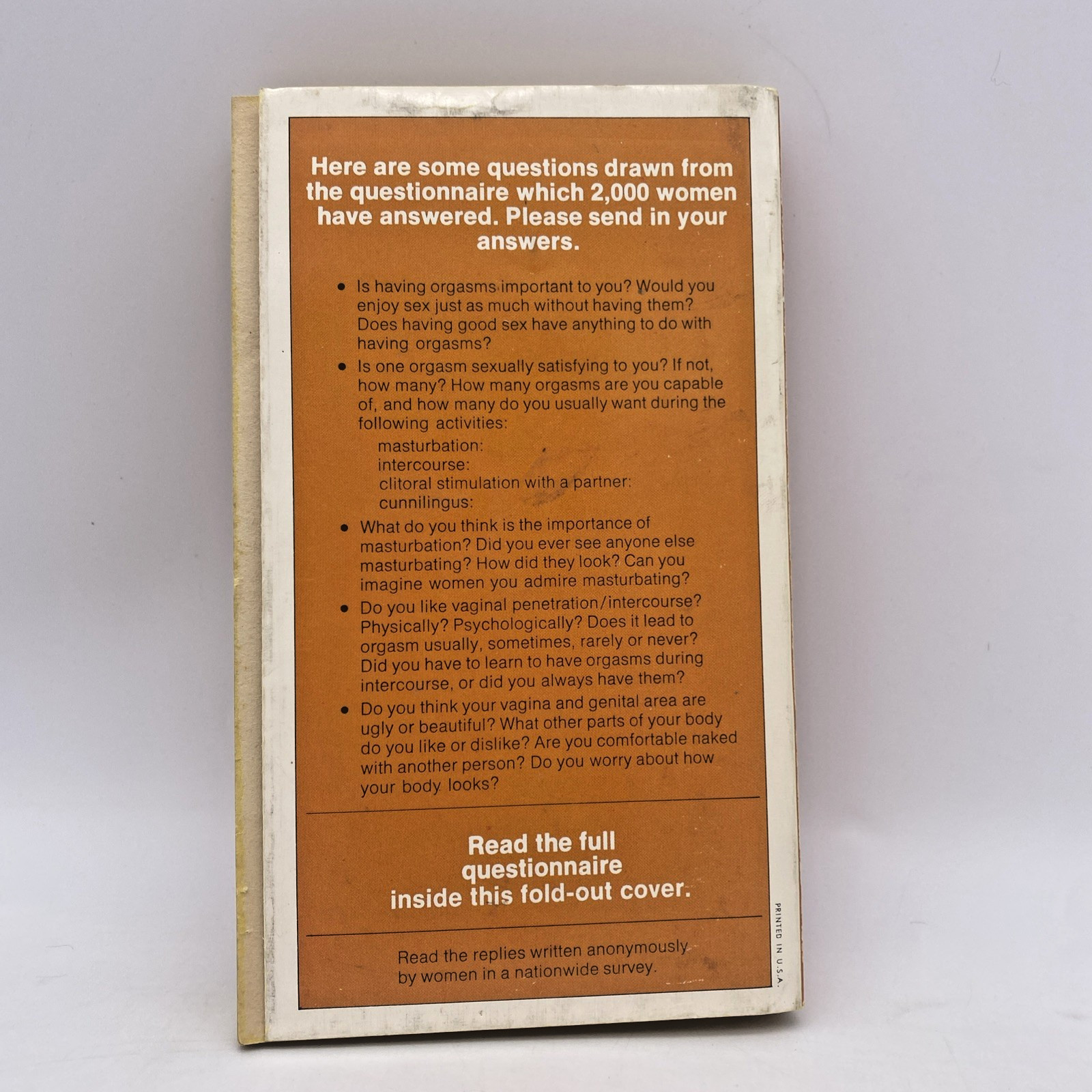 Sexual Honesty By Women For Women Shere Hite 1974 1st edition Paperback Warner