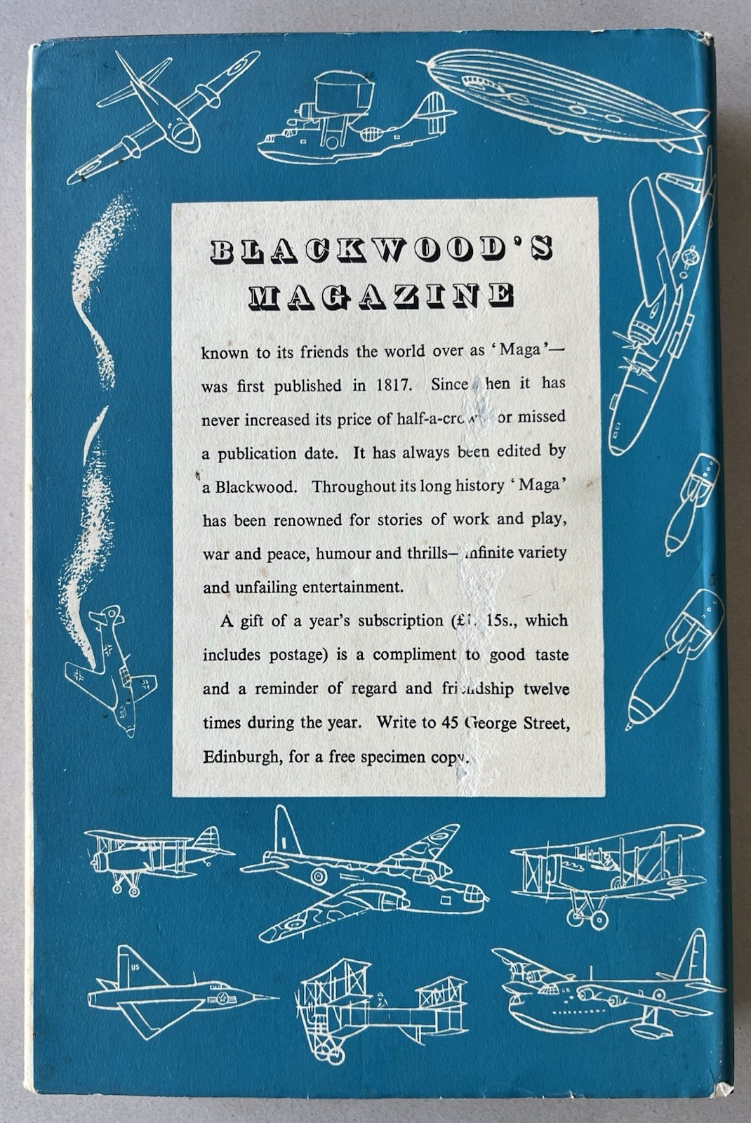 Vintage 1957 Flying Tales From Blackwood Hardcover Book