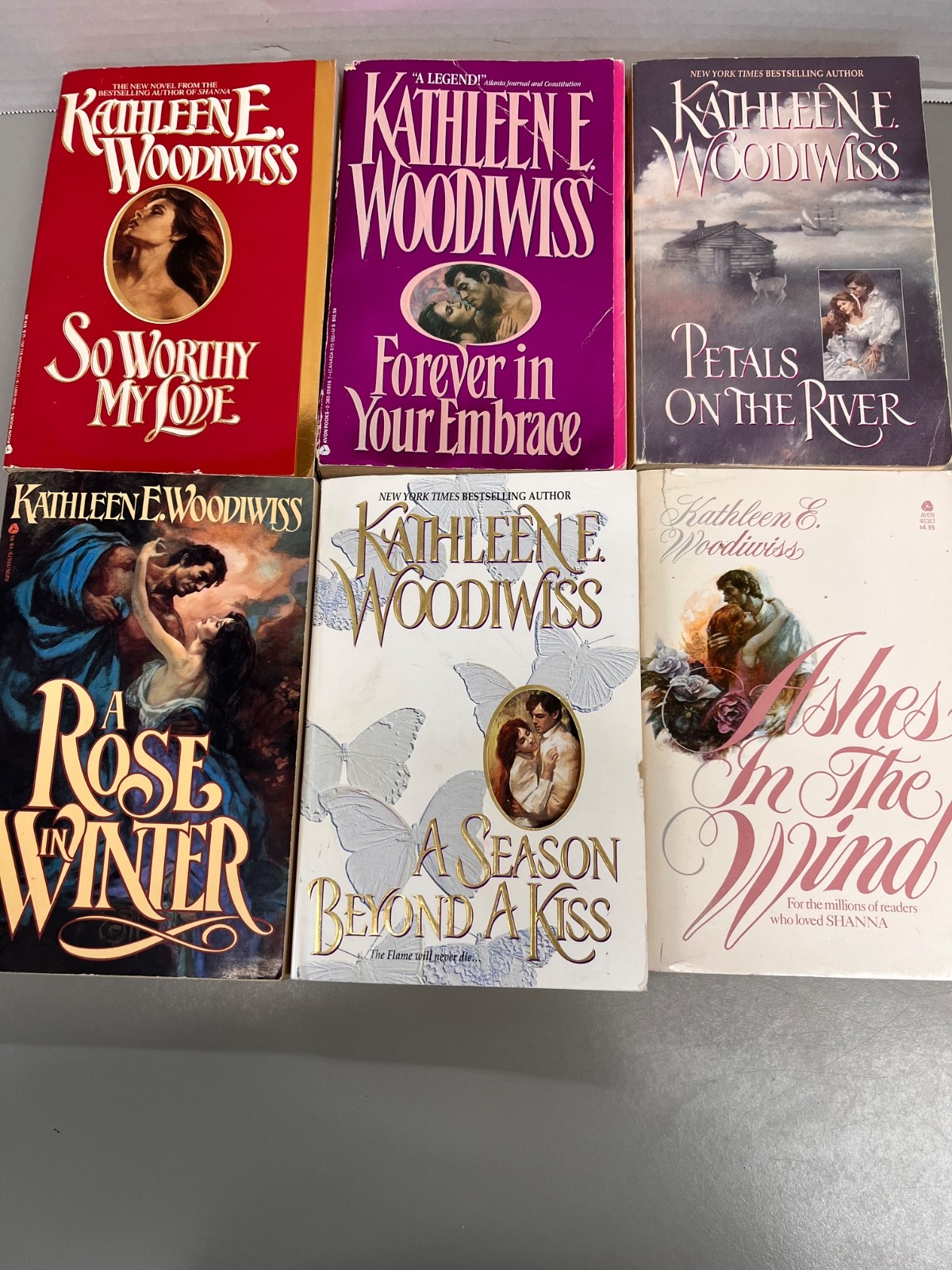 Kathleen E. Woodiwiss Lot of 6 Trade Paperback (See Photos for Titles)