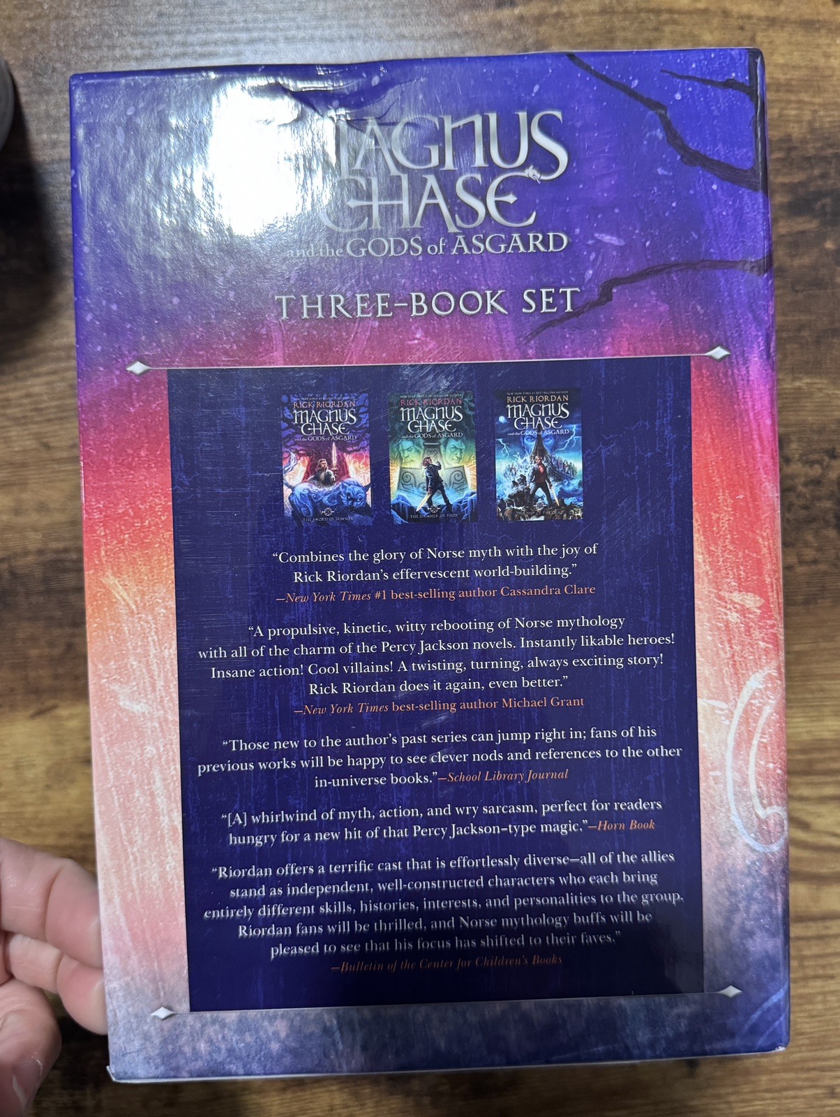 Magnus Chase and the Gods of Asgard 3 Box Set Rick Riordan, Hardcover Disney