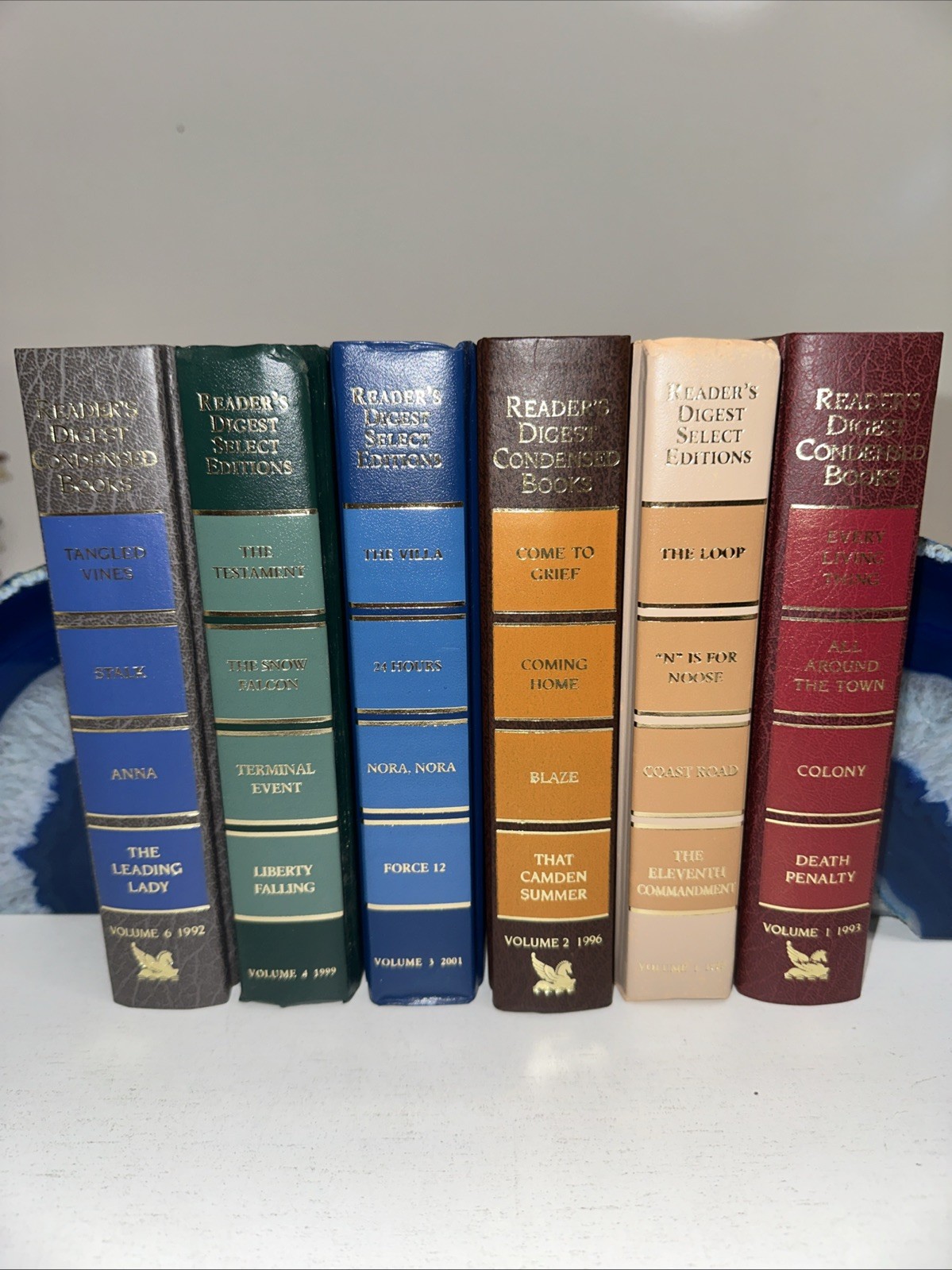 Reader’s Digest Condensed Books Lot of 6 Staging Multicolor Decor Display HC
