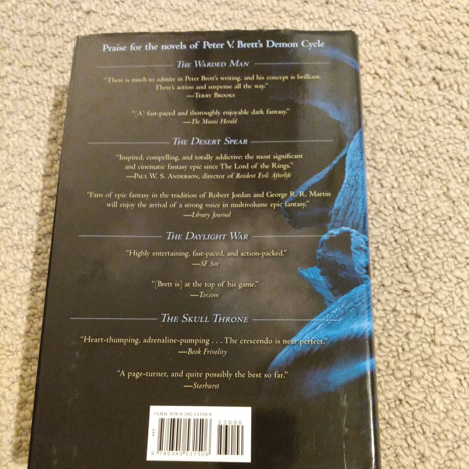 The Demon Cycle Books by Peter Brett. 3 paperback , 3 First Ed. Hardcover.