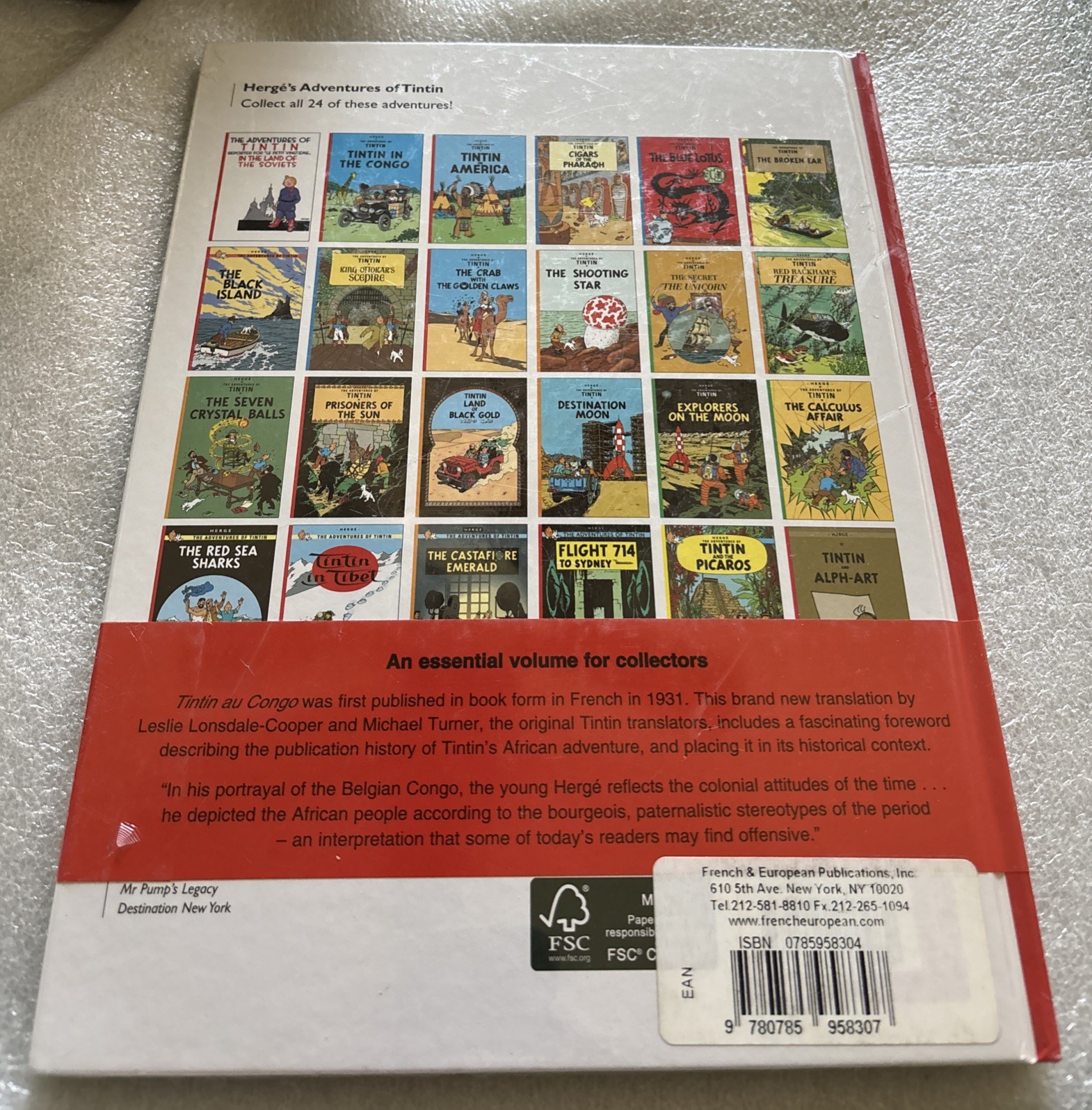 TINTIN IN THE CONGO The Adventures Of Tintin ~ Herge BRAND NEW Sealed! Hardcover