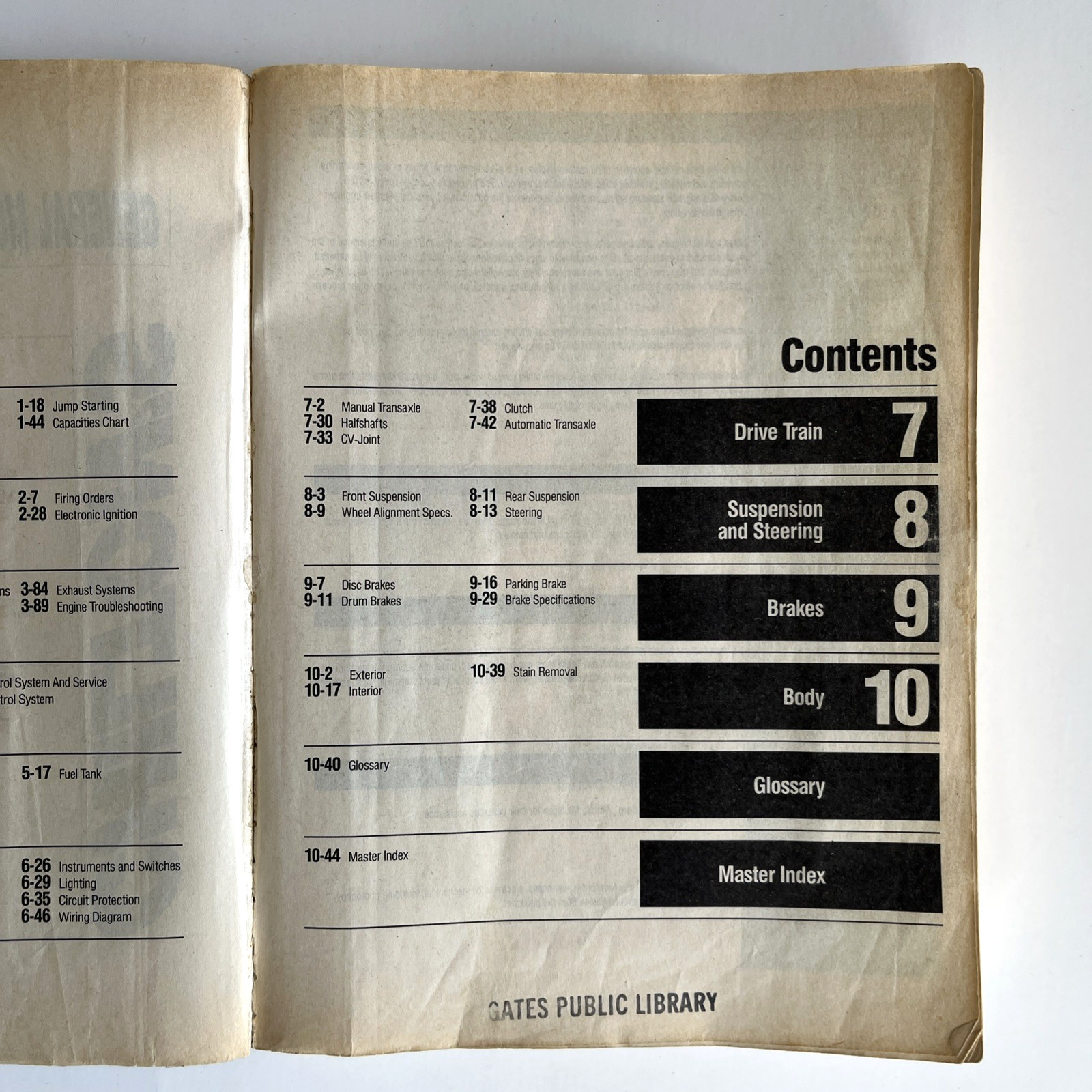 Chilton’s General Motors 1985-922 Repair Manual Pontiac Chilton Grand Am Ex-Lib
