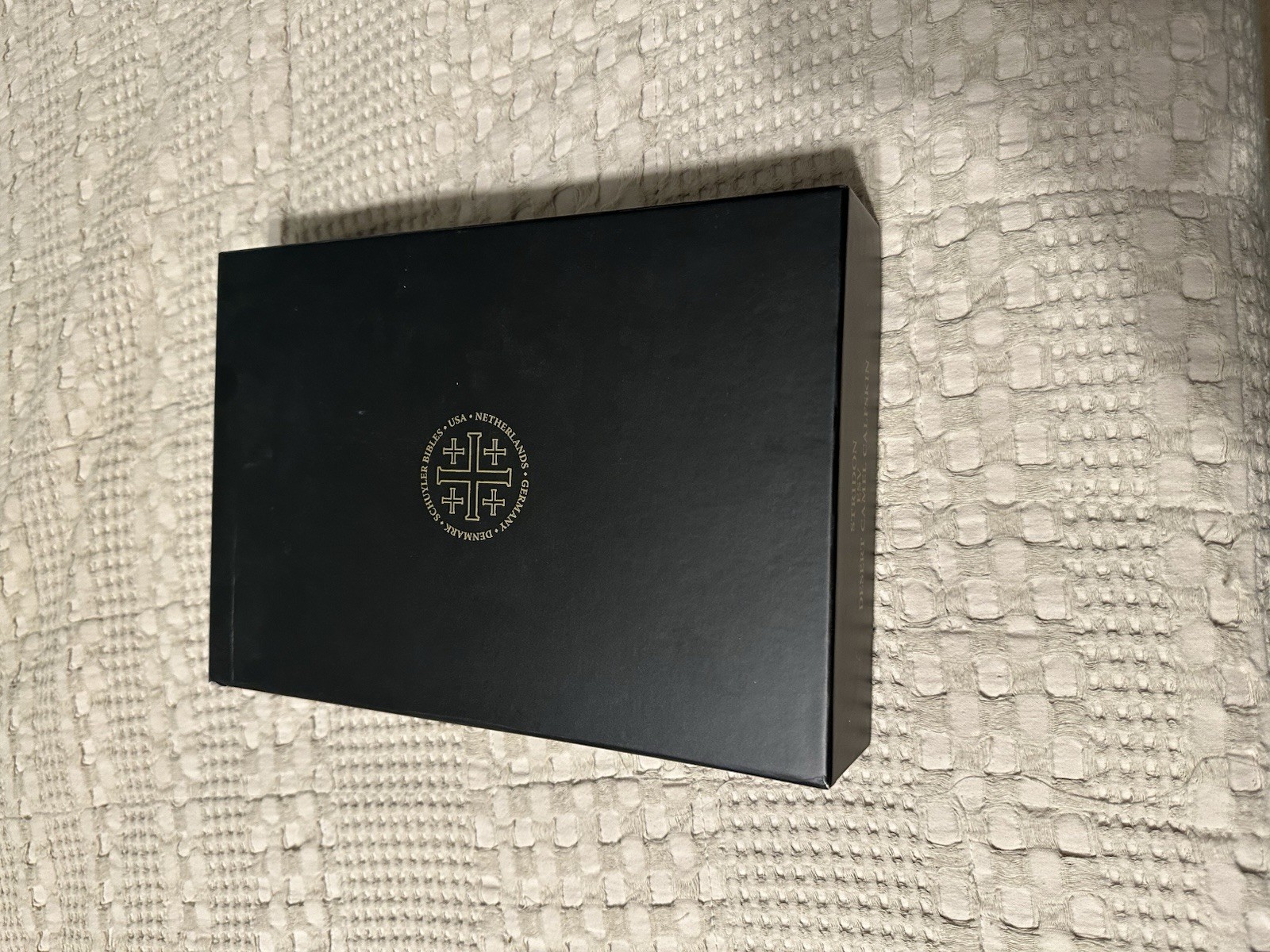 Schuyler ESV Stridon Bible – Desert Camel Calfskin Leather