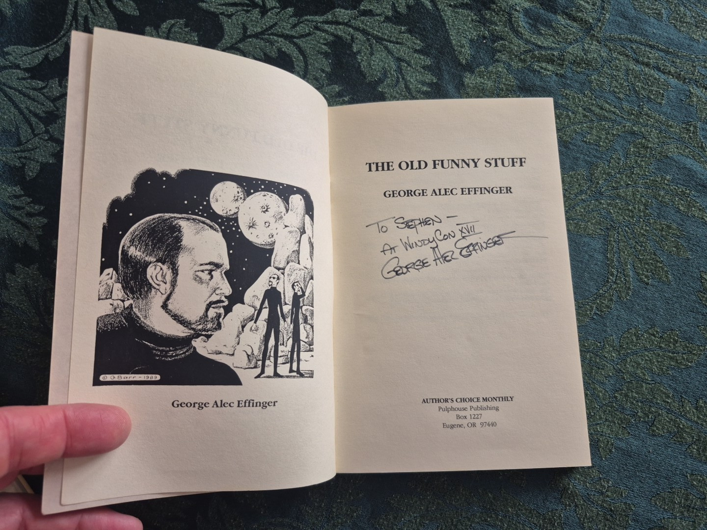 Author’s Choice Monthly Issue 1 Funny Old Stuff by George Alec Effinger SIGNED!!