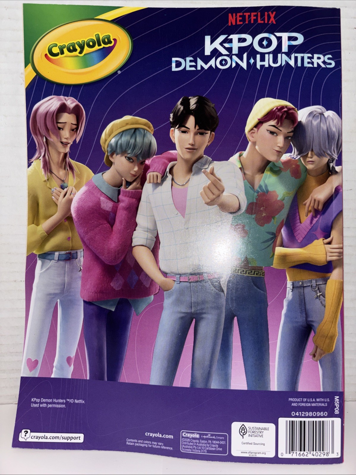 KPop Demon Hunters Crayola Coloring Book 64 Pages, Artwork Coloring Creativity
