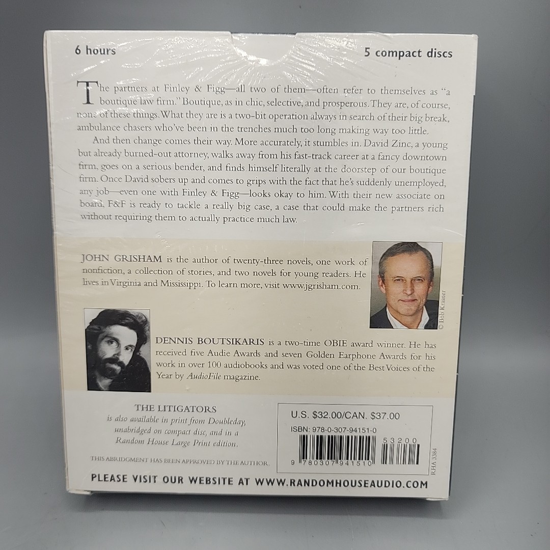 The Litigators – Audiobook CDs By John Grisham Factory Sealed New