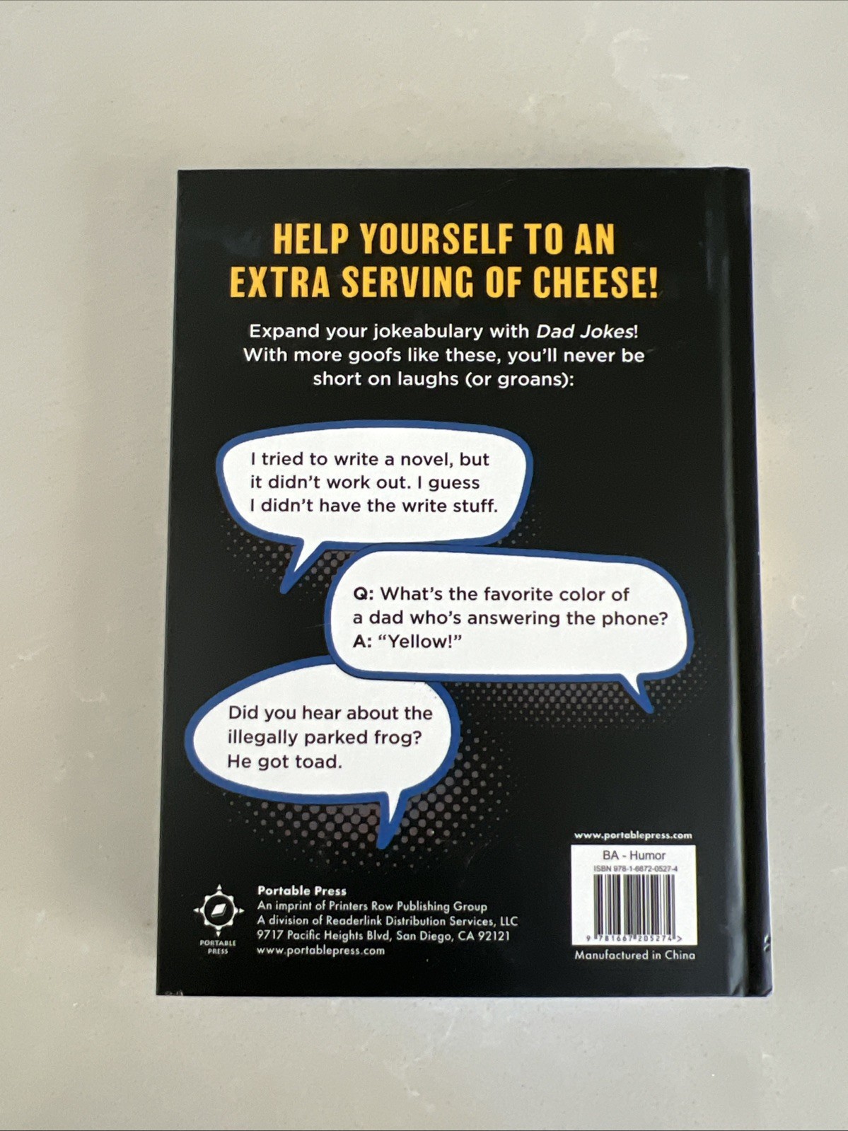 New Portable Press Dad Jokes – Extra Punny! Hardcover Book 2022