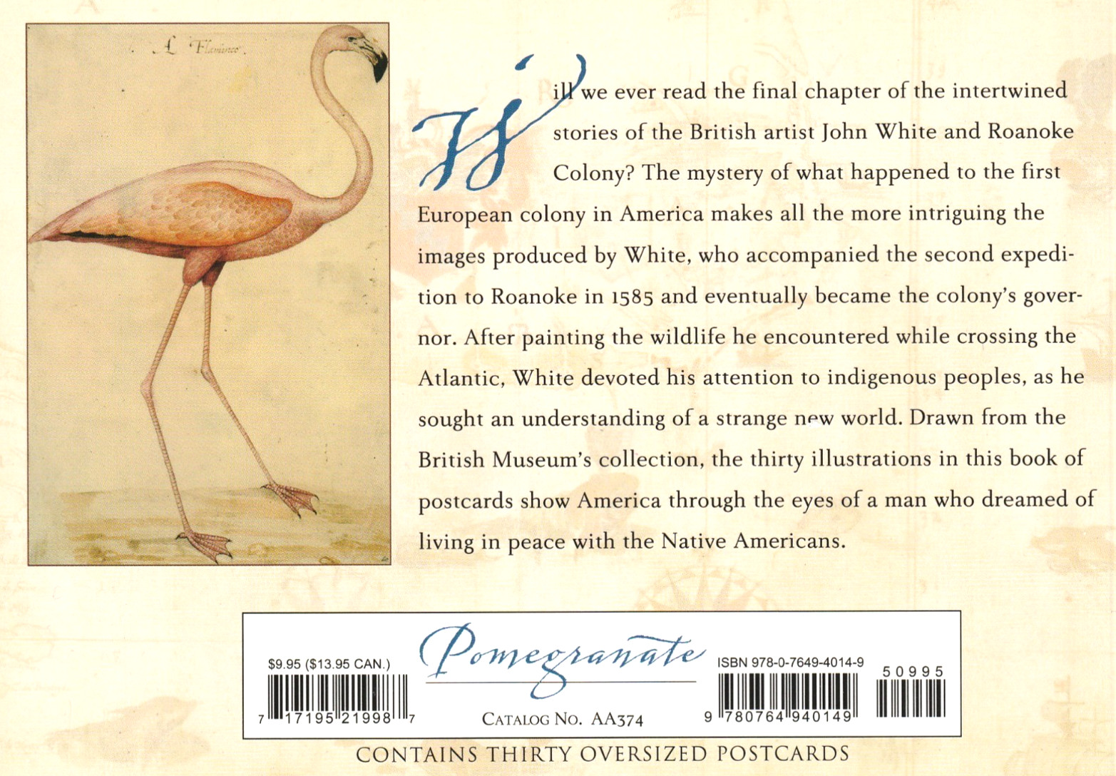 A New World England’s First View of America a Book of 30 Postcards by John White
