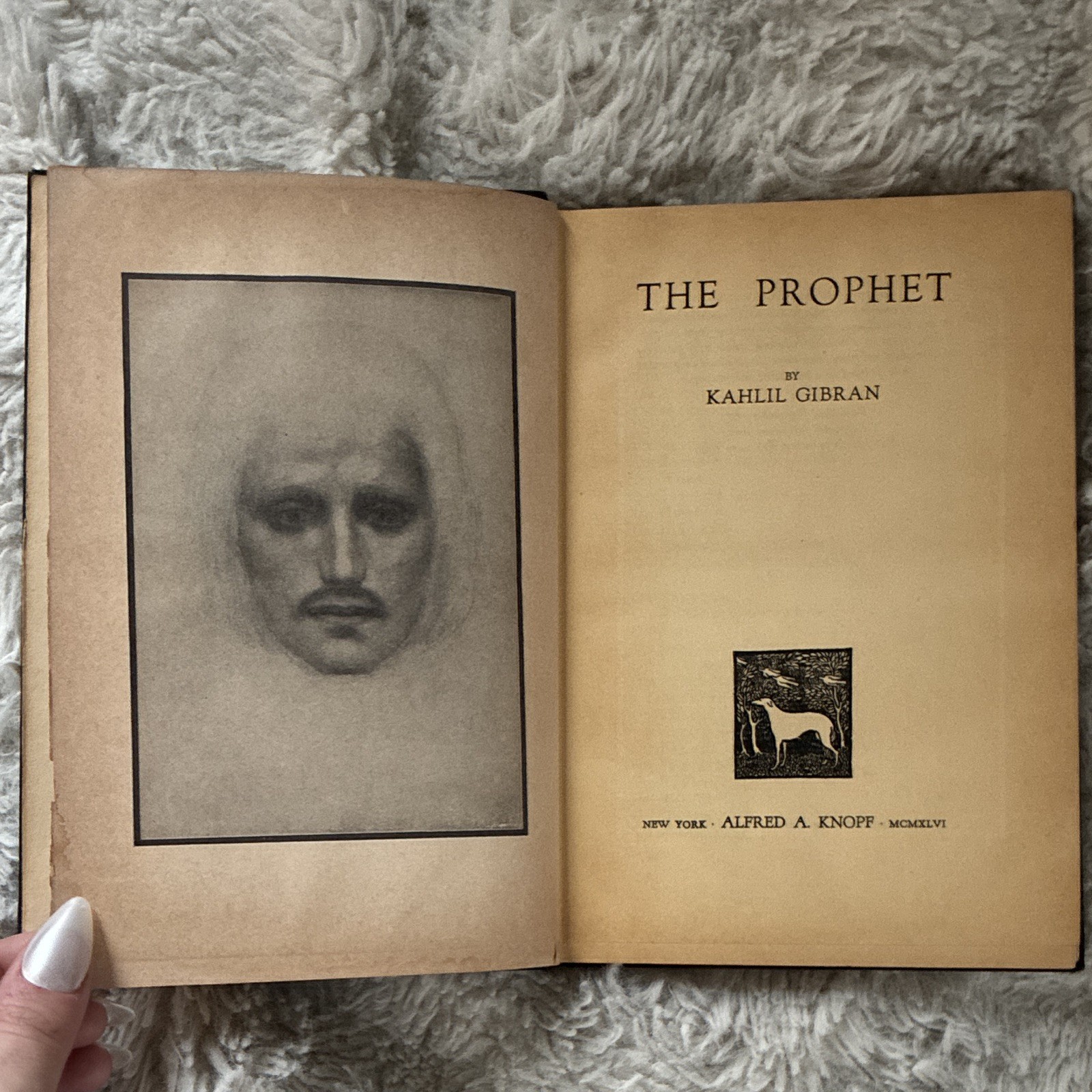 Alfred A. Knopf The Prophet by Kahlil Gibran Hardcover Illustrated