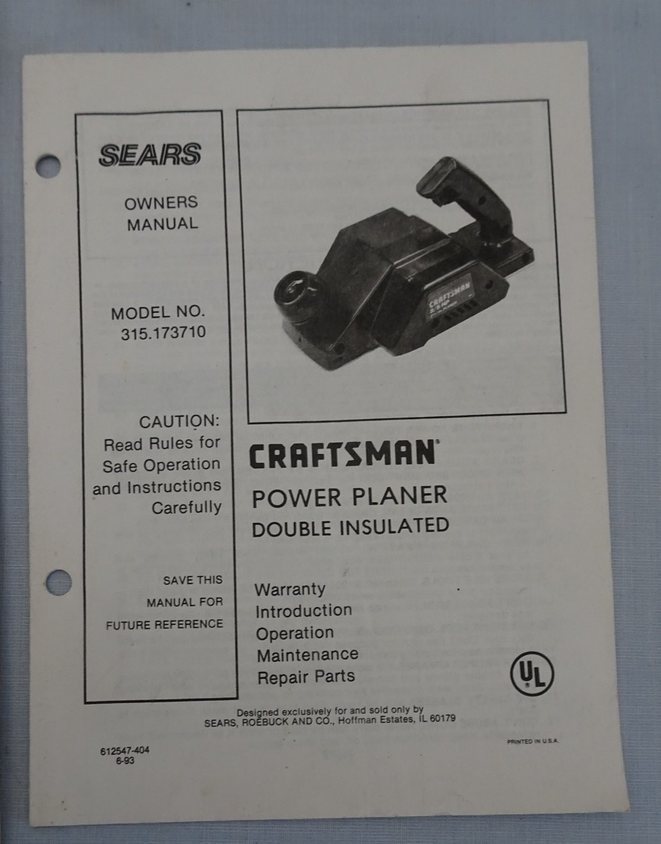 Lot 8 MANUALS DeWalt Tools Midland CB Radio CRAFTSMAN Fluke BRINLY Porter-Cable