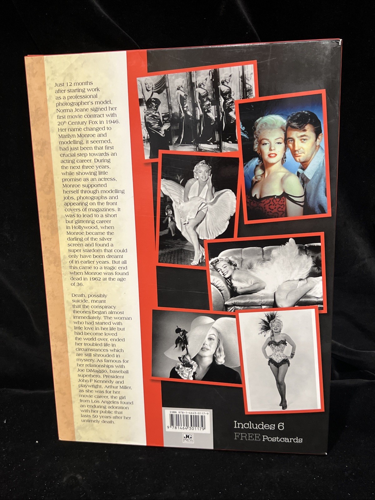 Marilyn Monroe Gone But Not Forgotten Jessica Bailey Book + 8.5″x5.5″ postcards