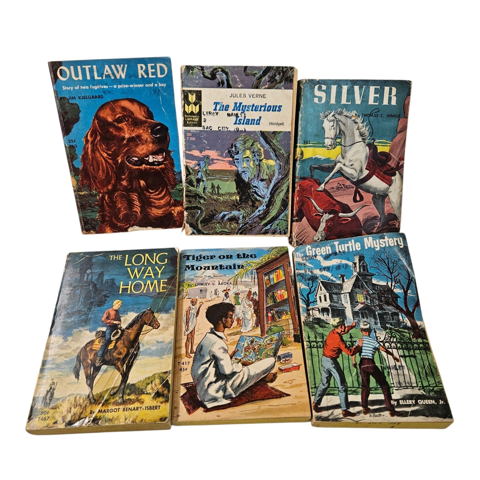 Vtg Scholastic TAB Books 1960s Softcover Mystery Horses Animal Dog Lot