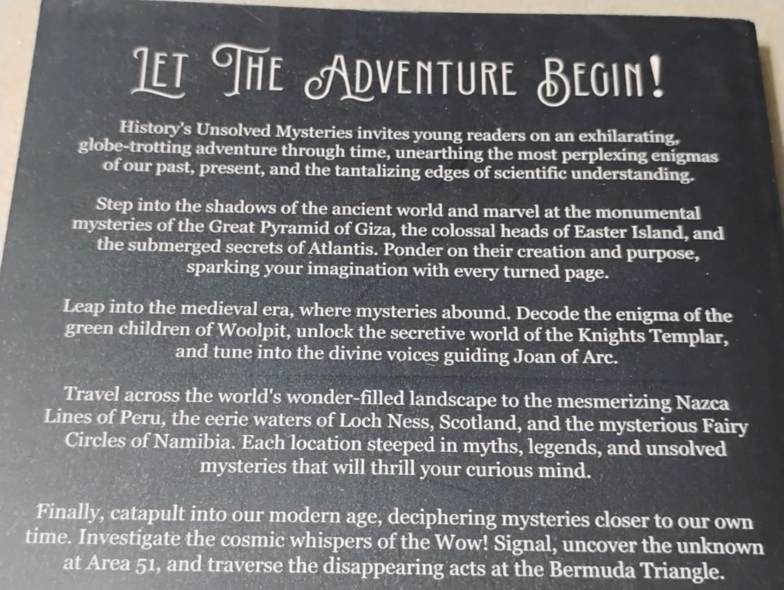 History’s Unsolved Mysteries by Arch Stanton 177 Pages ISBN 9798852624062 Paper