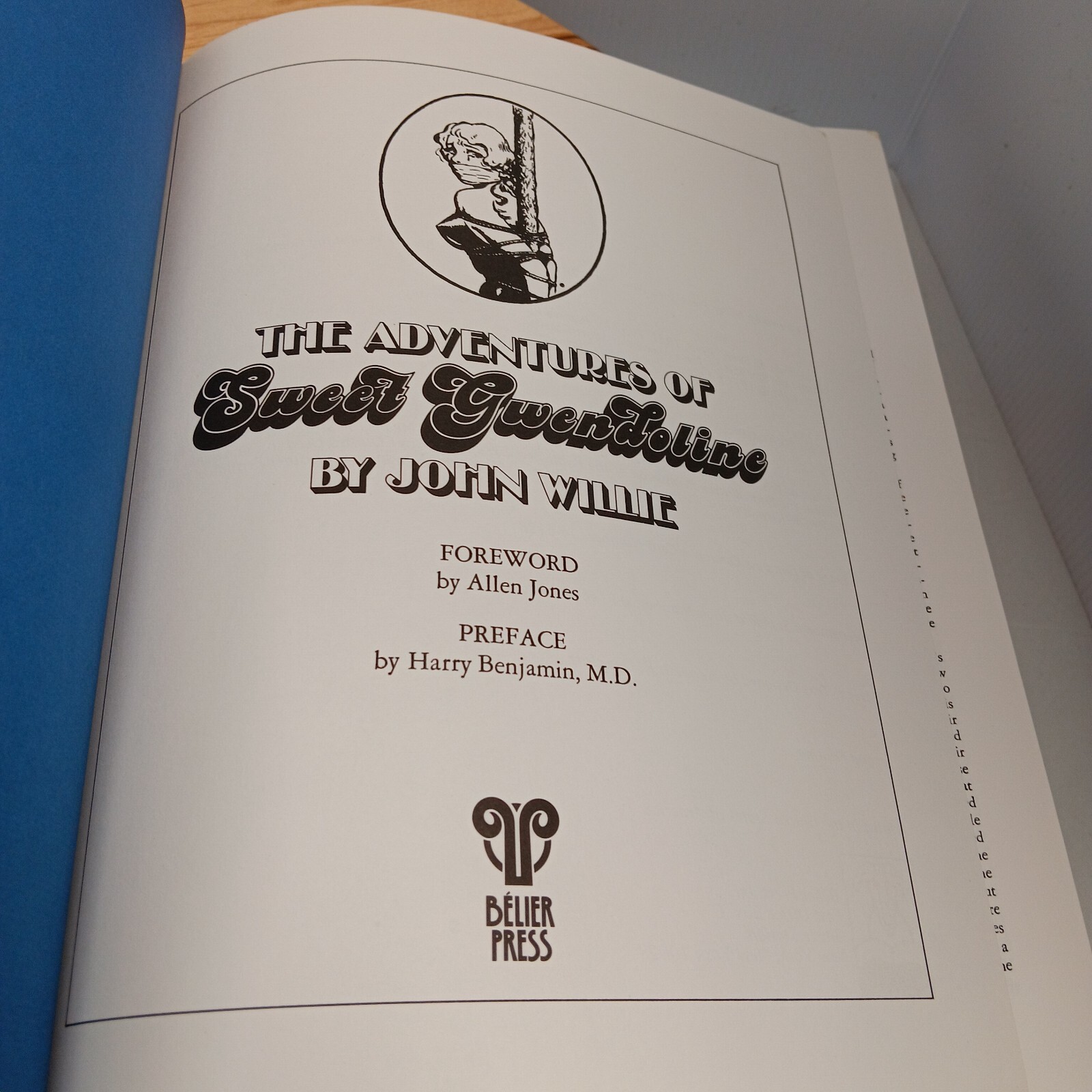 ADVENTURES OF SWEET GWENDOLINE, 2ND EDITION By John Willie – Hard Cover W/ DJ