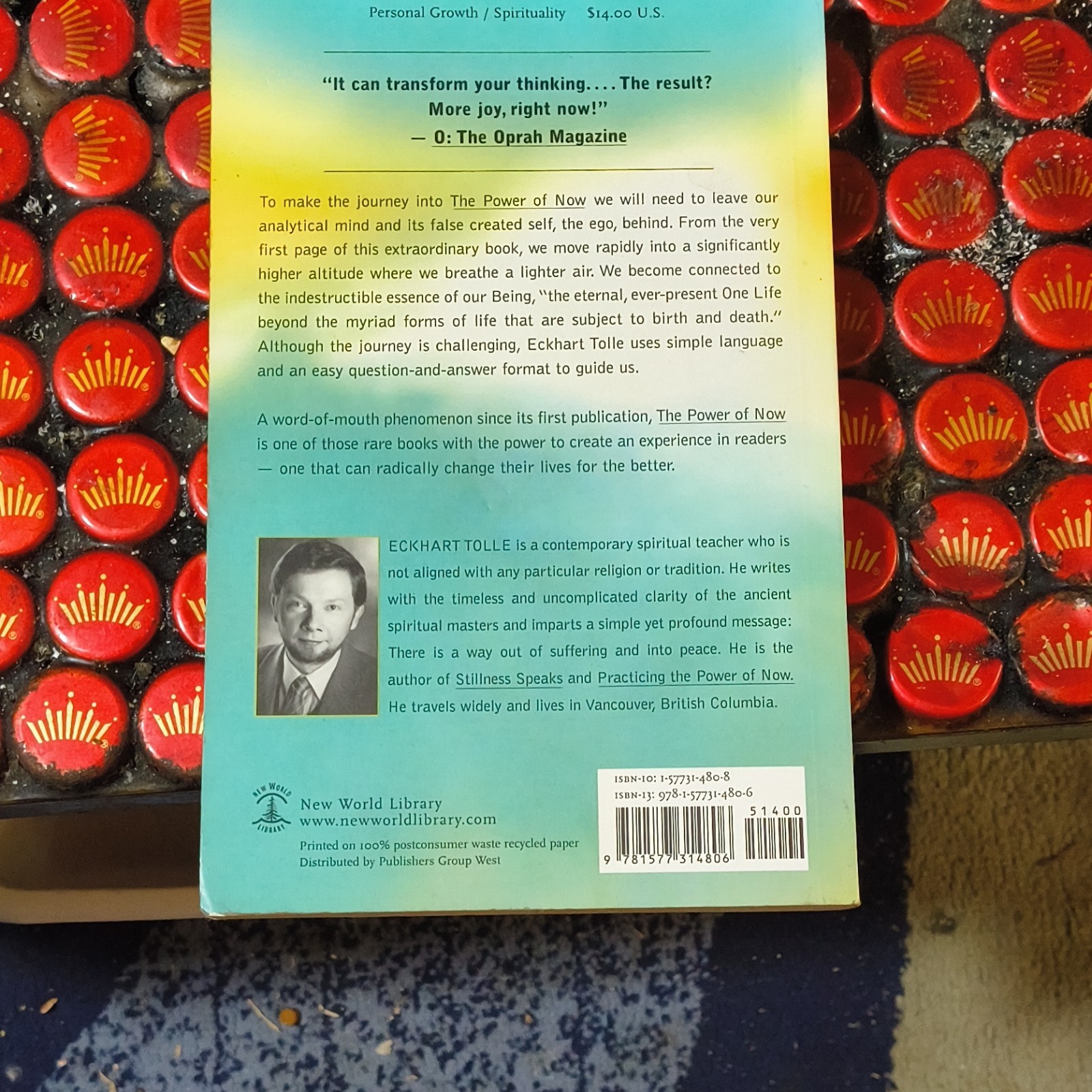 The Power of Now by Eckhart Tolle Paperback New World Library Spirituality Guide