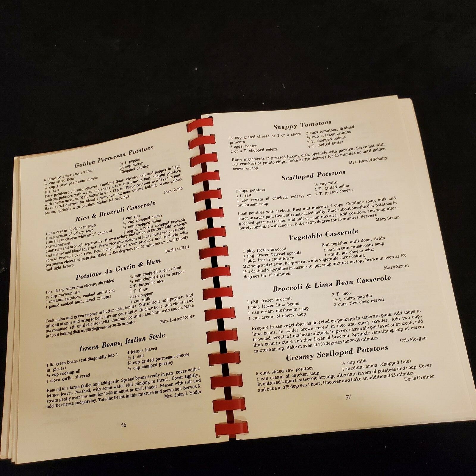 1982 Kalona Historical Village Cook Book 264 Pages by Committee