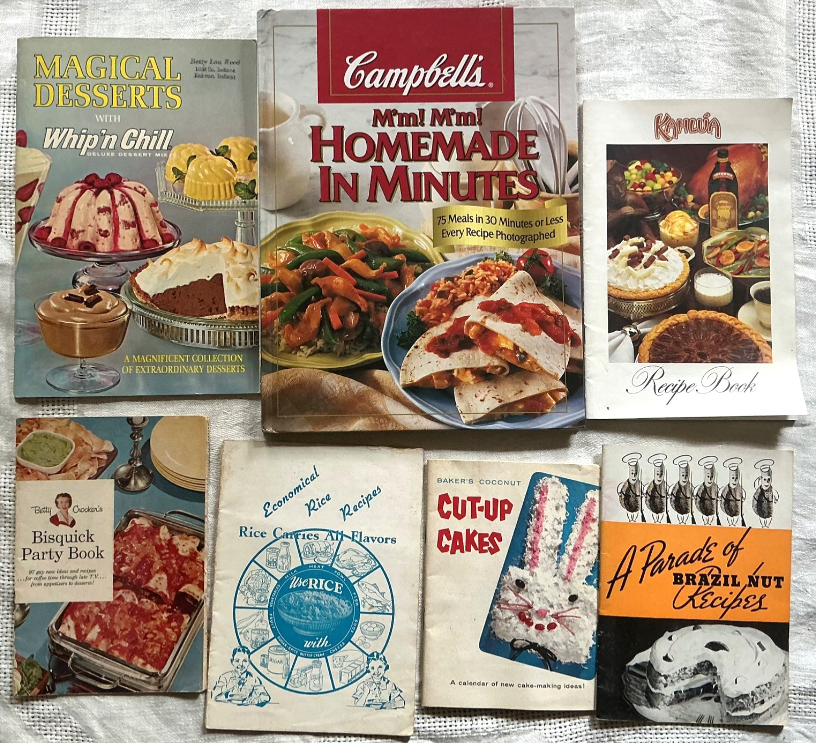 Lot of 60+ Vntg Advertising Cookbook Booklet Pamphlet Recipes 1930s – 2000s